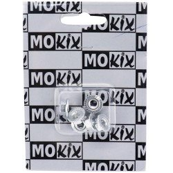 Écrou 6 Pans Épaulé M6 en Aluminium Anodisé Chrome (Sachet de 6 Pièces)