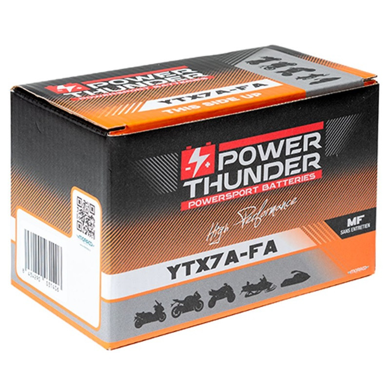 Batterie Power Thunder YTX7A-FA 12 Volts 6 Ah