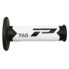 Poignées pour Guidon Moto Progrip 788 Noir / Blanc / Titane