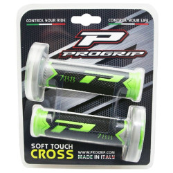 Poignées pour Guidon Moto Progrip 788 Vert / Noir / Gris