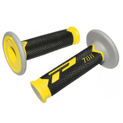 Poignées pour Guidon Moto Progrip 788 Jaune / Noir / Gris