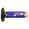 Poignées pour Guidon Moto Progrip 788 Orange Fluo / Bleu / Noir