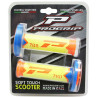 Poignées pour Guidon Moto Progrip 788 Orange Fluo / Jaune Fluo / Bleu Clair