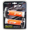 Poignées pour Guidon Moto Progrip 788 Blanc / Orange Fluo / Noir