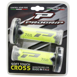 Poignées pour Guidon Moto Progrip 788 Gris / Jaune Fluo / Noir