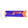 Poignées pour Guidon Moto Progrip 788 Orange Fluo / Bleu / Blanc