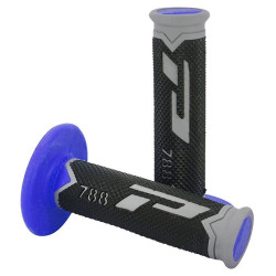 Poignées pour Guidon Moto Progrip 788 Gris / Noir / Bleu