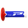 Poignées pour Guidon Moto Progrip 788 Blanc / Bleu / Rouge