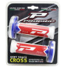 Poignées pour Guidon Moto Progrip 788 Blanc / Rouge / Bleu