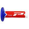Poignées pour Guidon Moto Progrip 788 Blanc / Rouge / Bleu