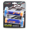 Poignées pour Guidon Moto Progrip 788 Orange Fluo / Bleu / Bleu Clair