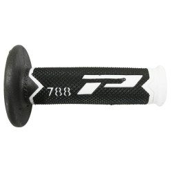 Poignées pour Guidon Moto Progrip 788 Blanc / Noir / Titane