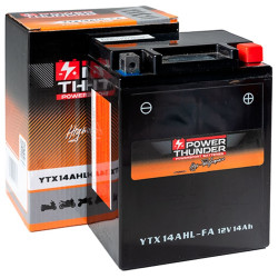 Batterie Power Thunder YTX14AHL-FA 12 Volts 14 Ah