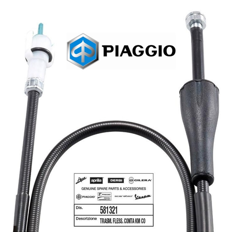 Câble de Compteur Origine pour Scooter Piaggio Zip 50 à Partir de 2000 - 581321