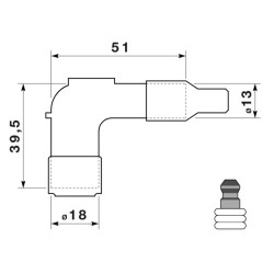 Capuchon Antiparasite NGK LB01E
