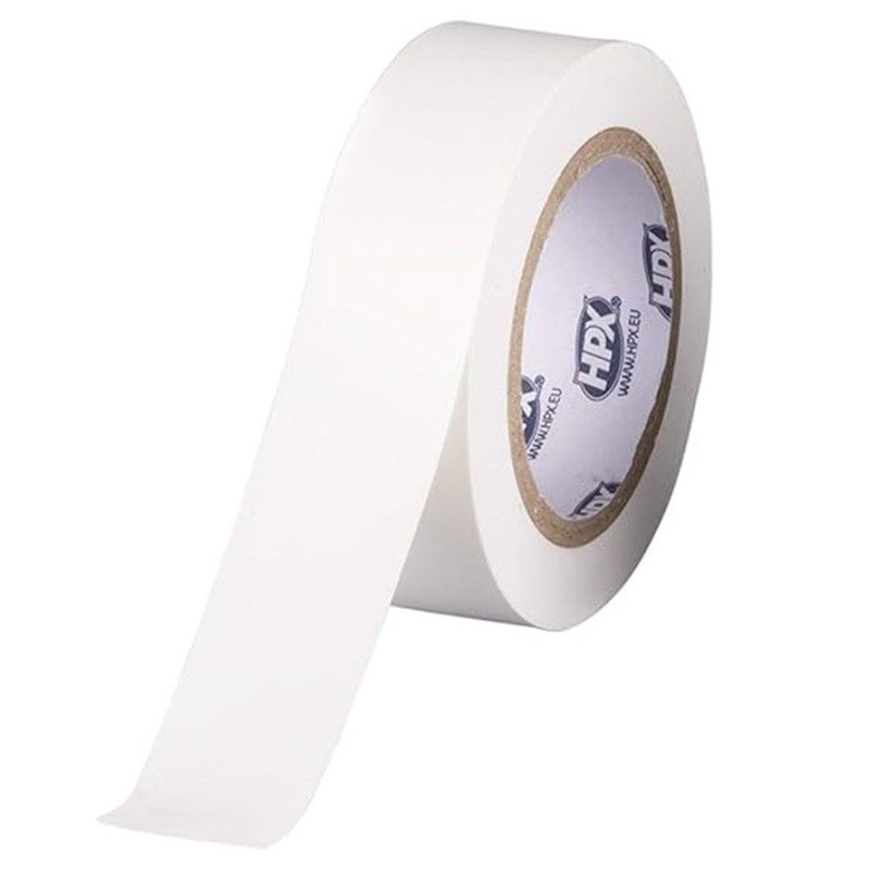 Ruban Adhésif Isolant Électricien HPX Blanc 19 mm x 10 m