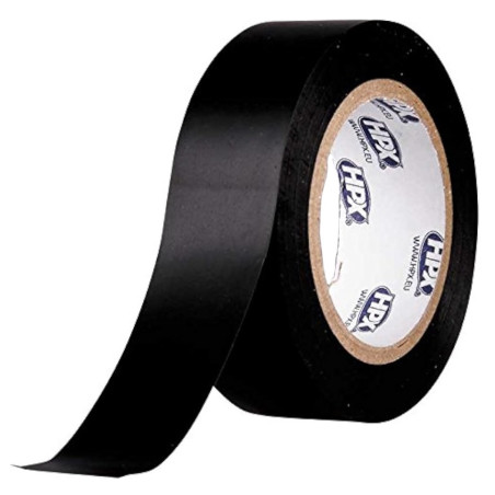 Ruban Adhésif Isolant Électricien HPX Noir 19 mm x 10 m