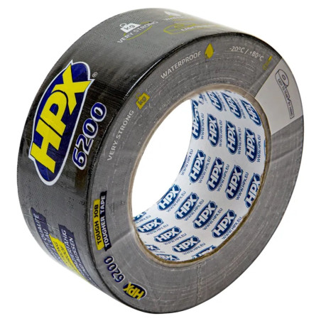 Ruban Adhésif Toile Type Américain HPX 6200 Noir