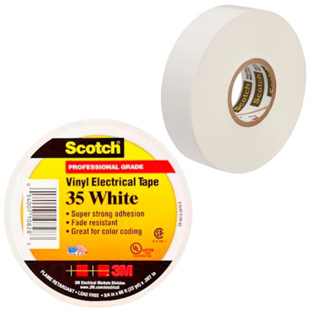 Ruban Adhésif 3M Scotch 35 Blanc