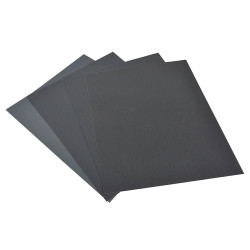 Assortiment de 4 Papiers Abrasif à Poncer HPX Grain 240 / 400 / 600 - 230 x 280 mm