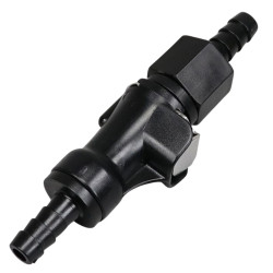 Raccord Rapide Coupe Circuit Essence à Clapet pour Durite Diamètre 6 mm