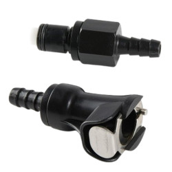 Raccord Rapide Coupe Circuit Essence à Clapet pour Durite Diamètre 6 mm