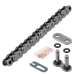 Chaîne Renforcée DID 520VX3 Noir/Noir 32 Maillons - Attache Rapide FJ