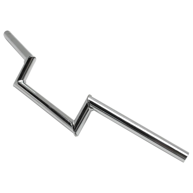 Guidon Z Barre Lisse Acier Chromé pour Peugeot 103 / MBK 51 - Hauteur 5 cm