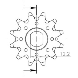 Pignon Acier Supersprox 11 Dents Pas 415 pour KTM 50 SX / Gas Gas MC 50 / Husqvarna TC 50