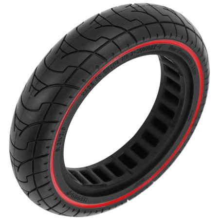 Pneu Trottinette Plein 9.2 x 2.00 Noir Liseret Rouge