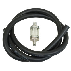 Kit Durite Essence 8x12 mm 1 Mètre Noir avec Filtre à Essence