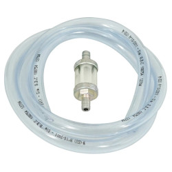 Kit Durite Essence 8x12 mm 1 Mètre Transparent avec Filtre à Essence