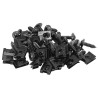 Sachet de 25 Vis + Agrafes de Carrosserie Noir 4 x 14 mm