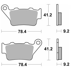 Plaquettes de Frein SBS 675 LS - Métal Fritté