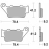 Plaquettes de Frein SBS 675 LS - Métal Fritté