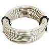 Fil Électrique Souple Blanc 1 mm² - 50 Mètres