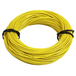 Fil Électrique Souple Jaune 1 mm² - 50 Mètres