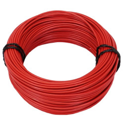 Fil Électrique Souple Rouge 1.5 mm² - 50 Mètres