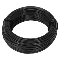 Fil Électrique Souple Noir 1.5 mm² - 50 Mètres