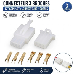 Connecteur Électrique Plastique 3 Broches