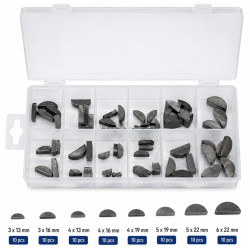Coffret Assortiment de 80 Clavettes Demi Lune