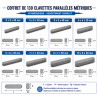 Coffret Assortiment de 130 Clavettes Parallèle Métrique