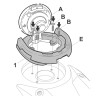 Kit de Fixation pour Sacoche de Réservoir Shad Click System BMW - W014CS