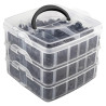 Coffret de 620 Clips / Agrafes / Rivets de Carrosserie en Plastique Noir Ø 5 à 10 mm