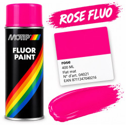 Bombe de Peinture Rose Fluo Motip 400 ml