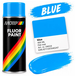 Bombe de Peinture Bleu Fluo Motip 400 ml