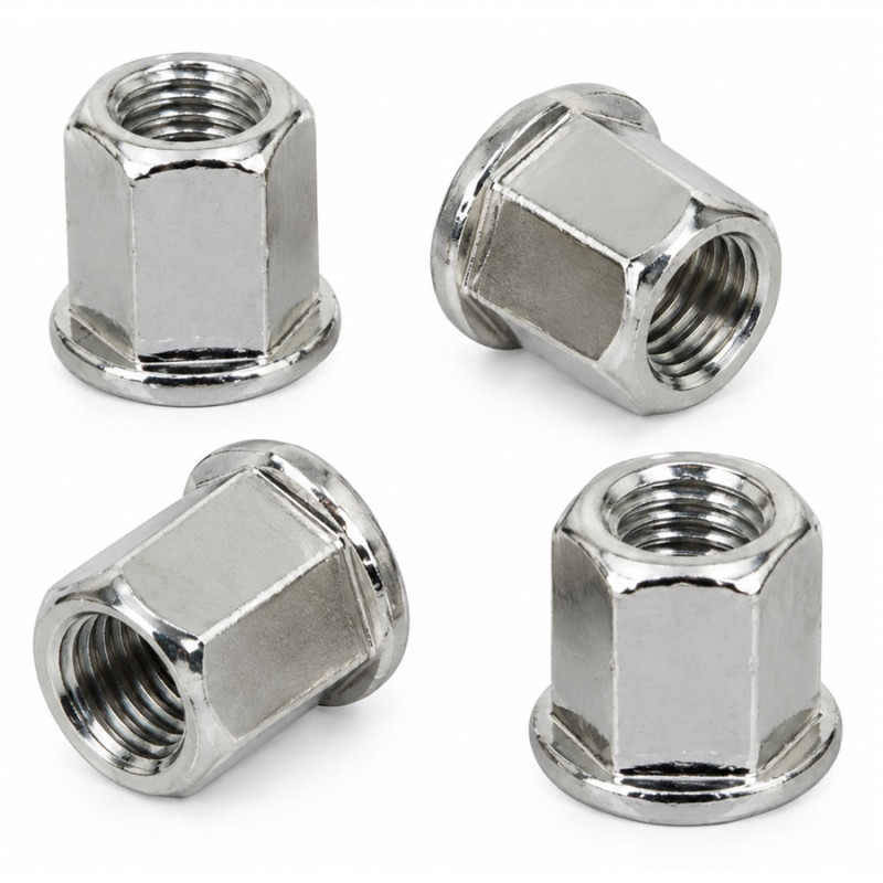 Jeu de 4 Écrous de Culasse M7 pour Minarelli AM6 / Peugeot 103 / MBK 51 / Motobécane