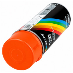 Bombe de Peinture Rouge Orange Fluo Motip 400 ml