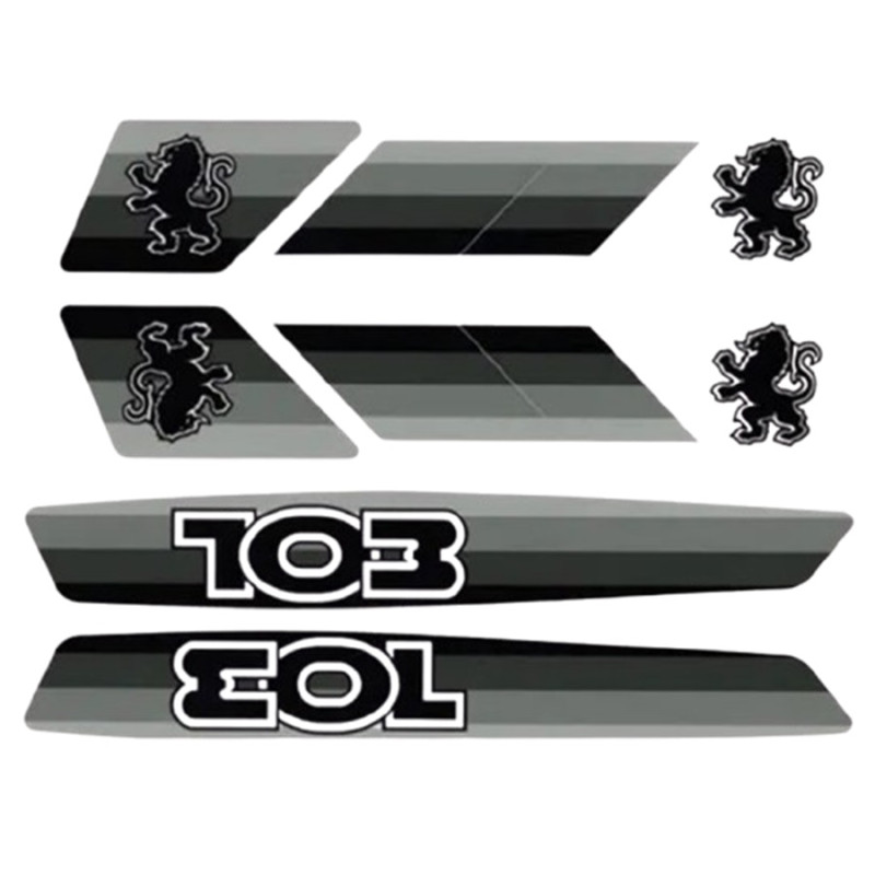 Kit Autocollant pour Peugeot 103 Gris