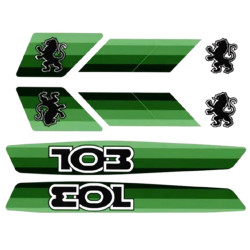 Kit Autocollant pour Peugeot 103 Vert